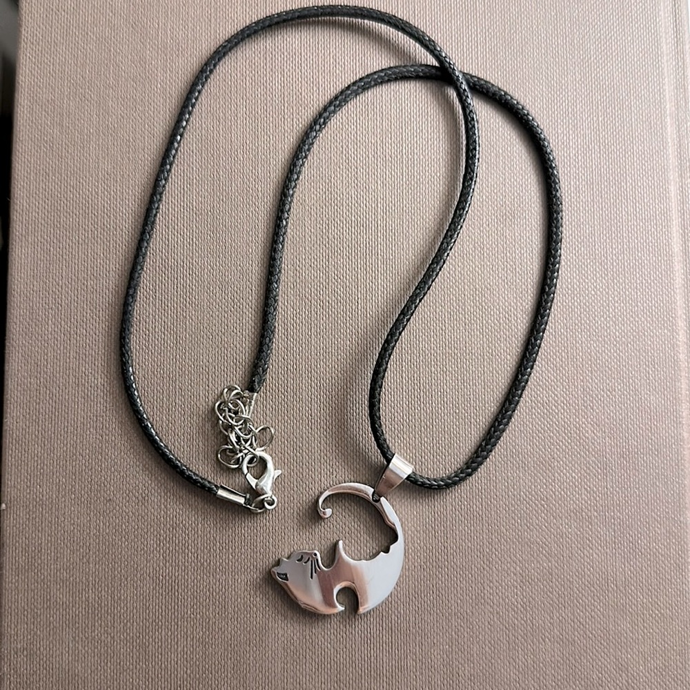 Yin Yang Cat Necklace